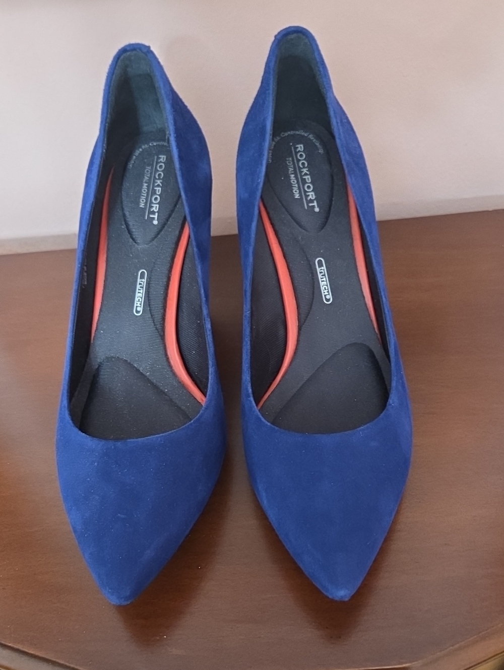 Rockport Women's Royal Blue Suede Pointed-Toe Pumps